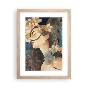 Plakat w ramie jasny dąb - Baśń o królewnie z liliami - 30x40 cm