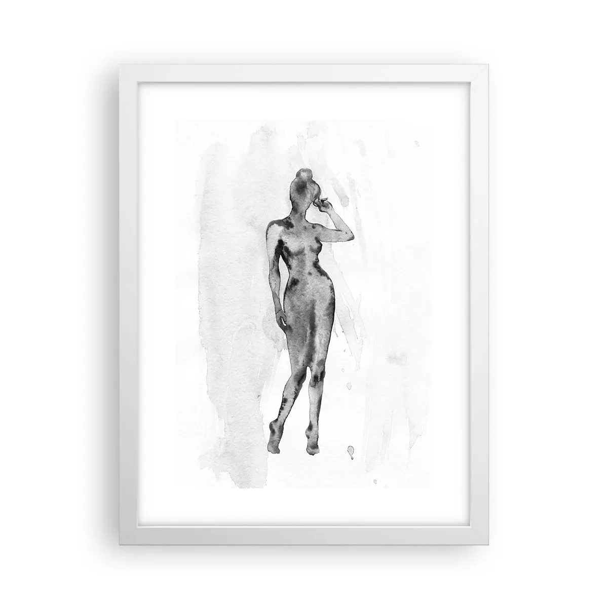 Plakat w białej ramie - Studium ideału kobiecości - 30x40 cm