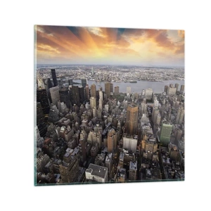 Obraz na szkle - Bijące serce naszych czasów - 60x60 cm