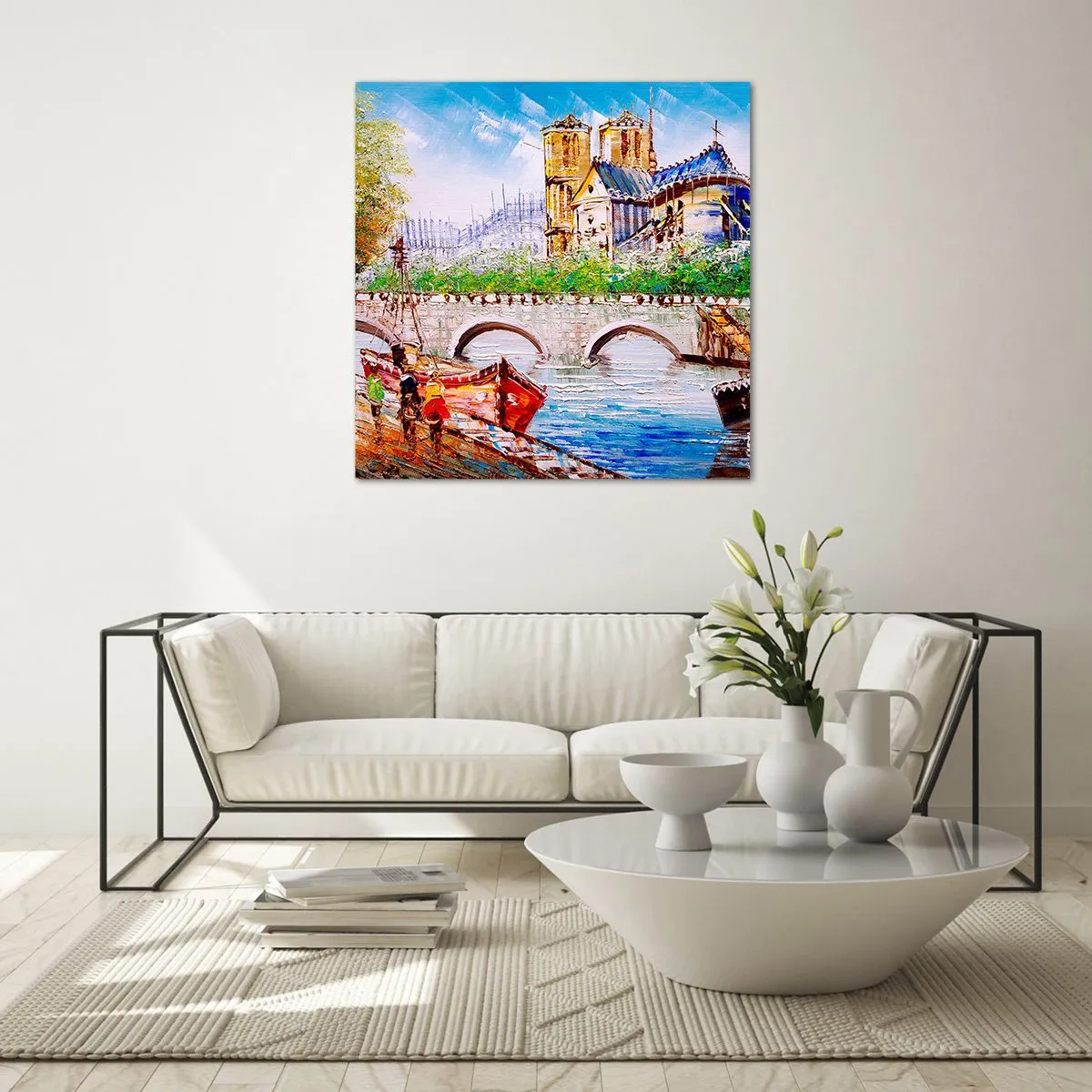 Obraz na szkle - Ich czas nigdy nie mija - 60x60 cm