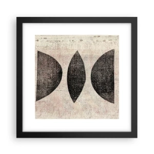 Plakat w czarnej ramie - Etniczna abstrakcja - 30x30 cm