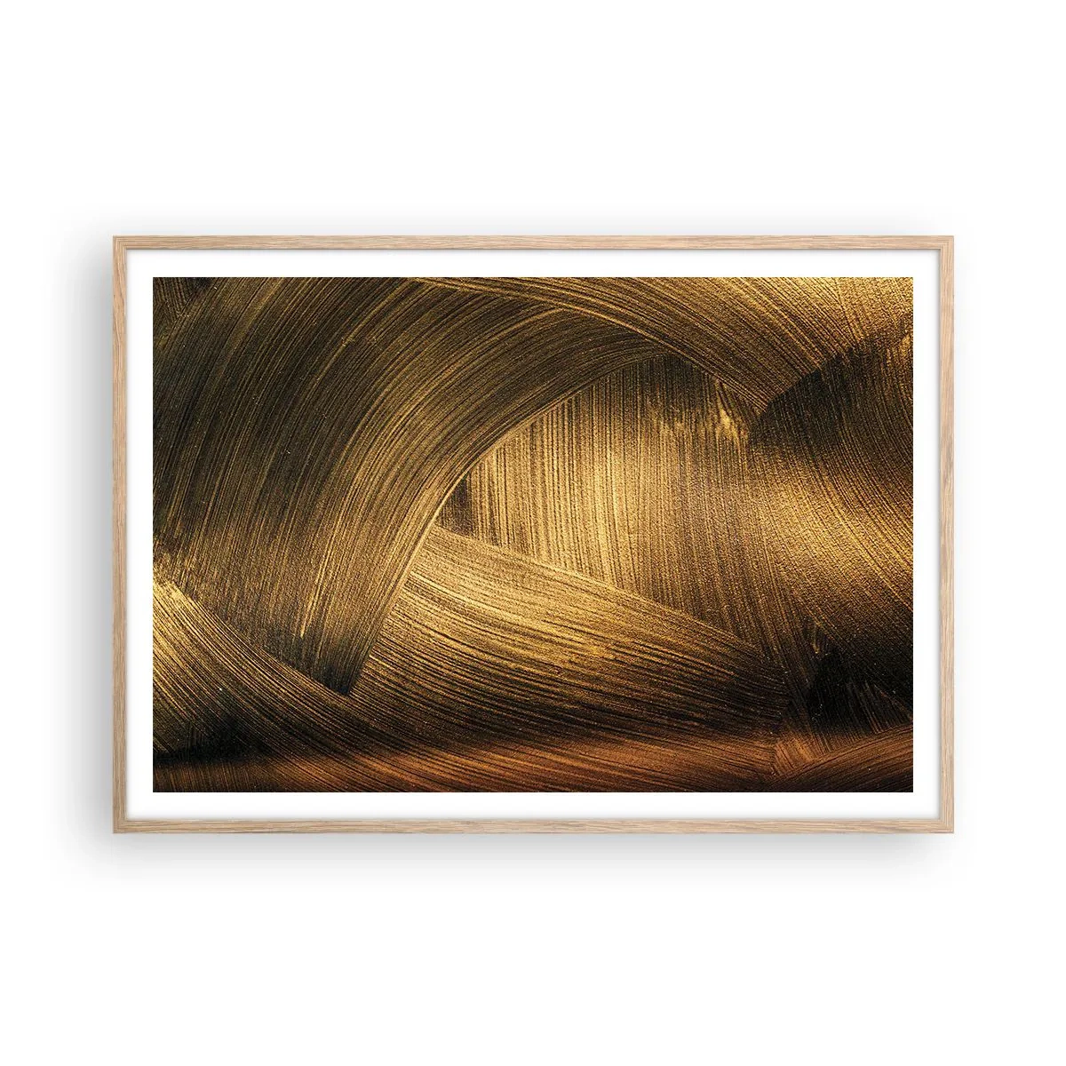 Plakat w ramie jasny dąb - W złotym labiryncie - 100x70 cm