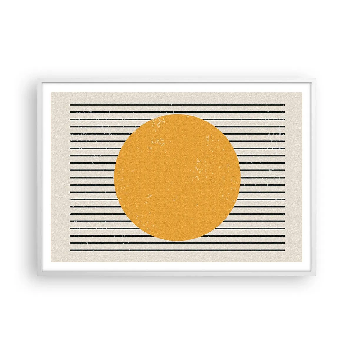 Plakat w białej ramie - Siła prostoty - 100x70 cm