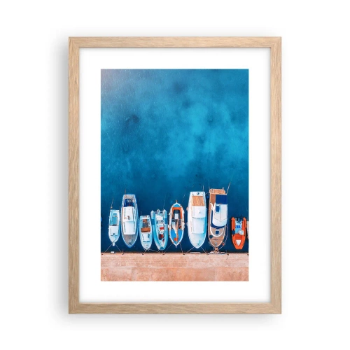 Plakat w ramie jasny dąb - W jednym rzędzie - 30x40 cm