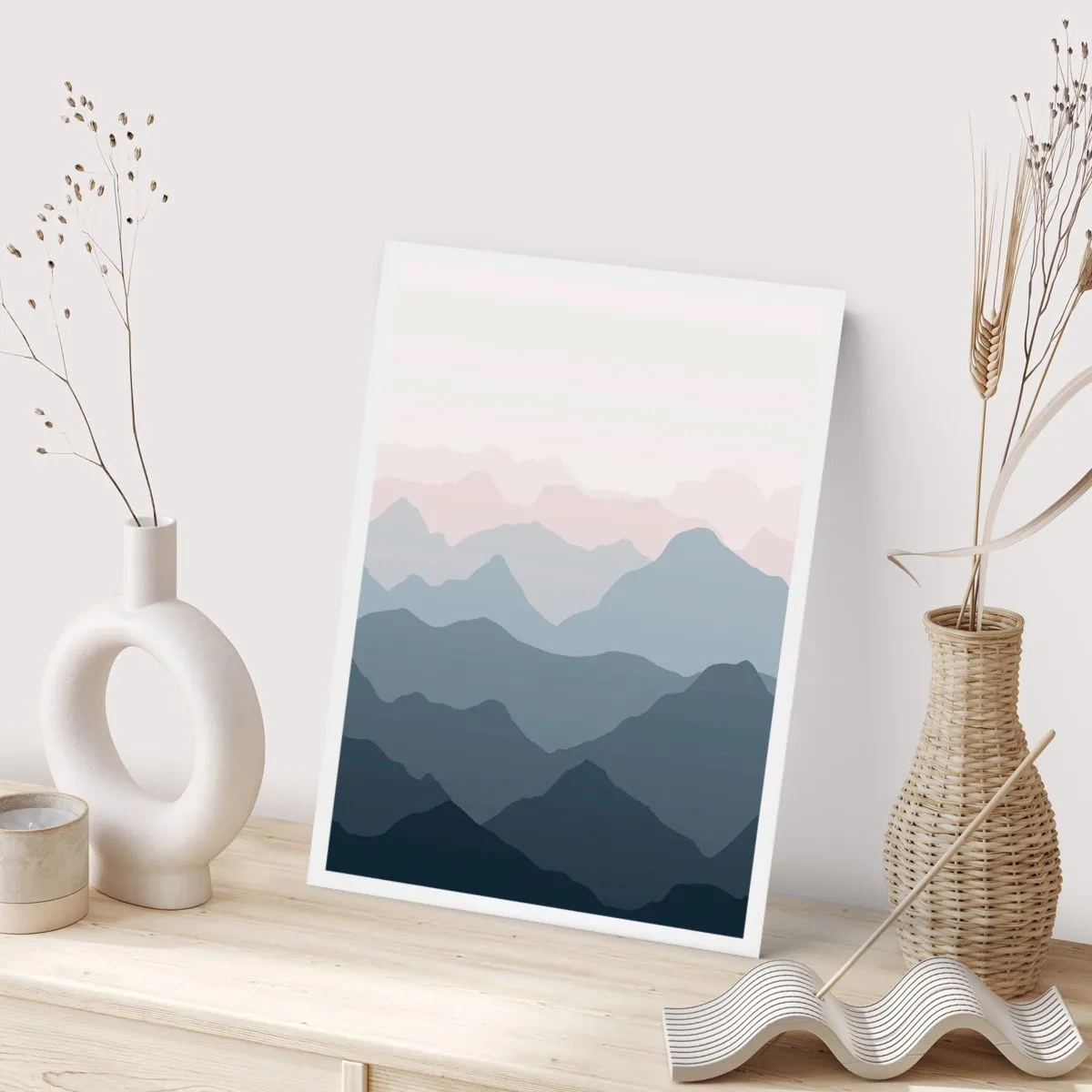 Plakat - Fale gór - 40x50 cm