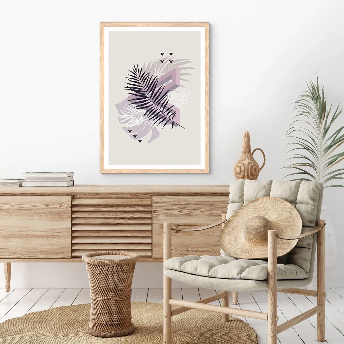 Plakat w ramie jasny dąb - Cień cienia - 30x40 cm