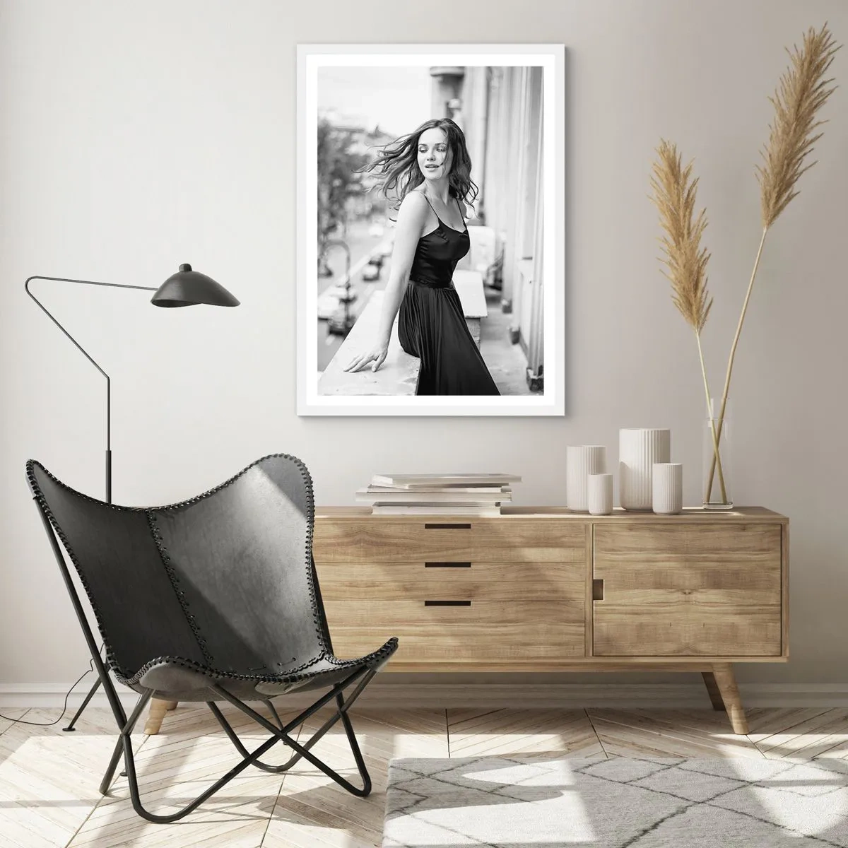 Plakat w białej ramie - Z pewnością paryżanka - 30x40 cm