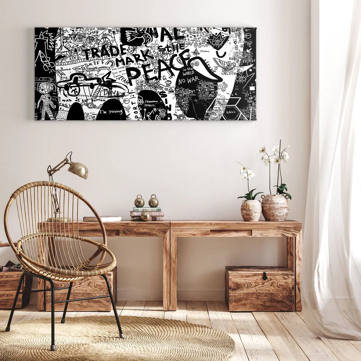 Obraz na płótnie - Bogaty świat ulicy - 100x40 cm