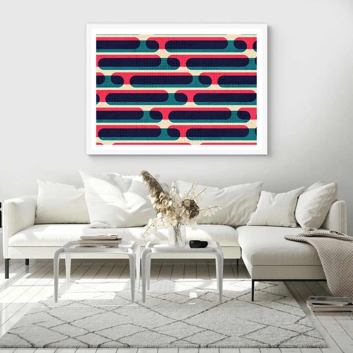 Plakat w białej ramie - W głąb i do przodu - 91x61 cm