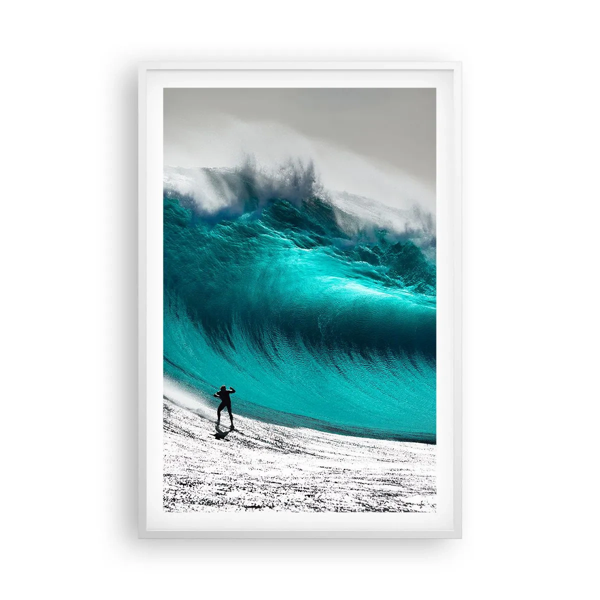 Plakat w białej ramie - Wyzwanie przyjęte - 61x91 cm