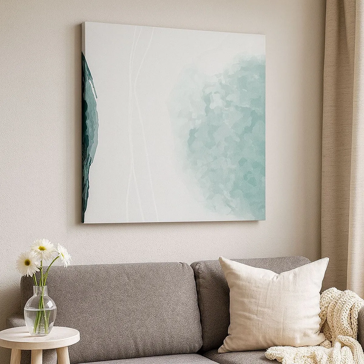 Obraz na płótnie - Spotkanie z mgłą - 30x30 cm