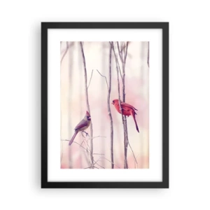 Plakat w czarnej ramie - Opowieść różowego lasu - 30x40 cm