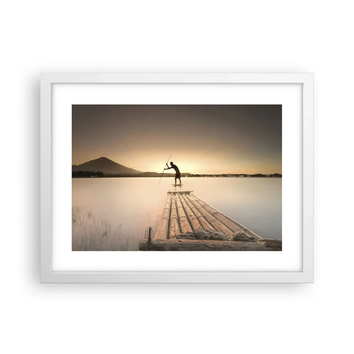 Plakat w białej ramie - Przed spoczynkiem - 40x30 cm