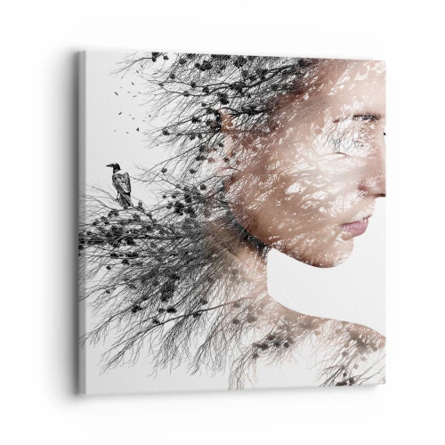 Obraz na płótnie - Duch lasu - 30x30 cm