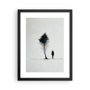 Plakat w czarnej ramie - Wszyscy wędrujemy - 30x40 cm