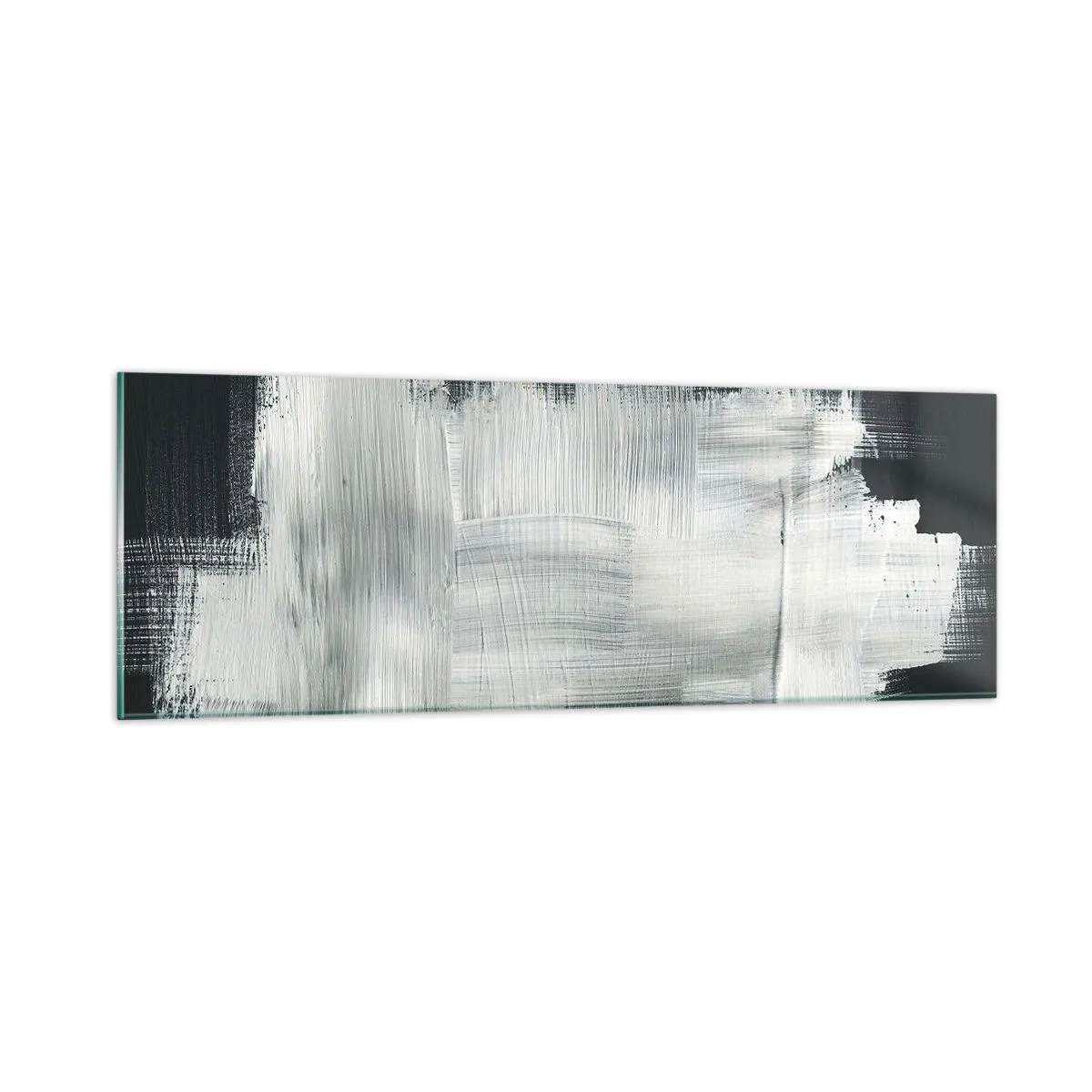 Obraz na szkle - Utkane z pionu i poziomu - 90x30 cm