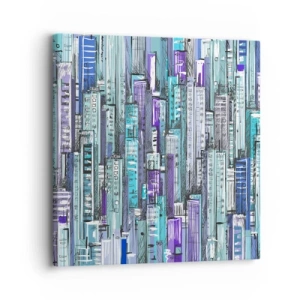 Obraz na płótnie - Pobłękitniałe od nieba - 30x30 cm