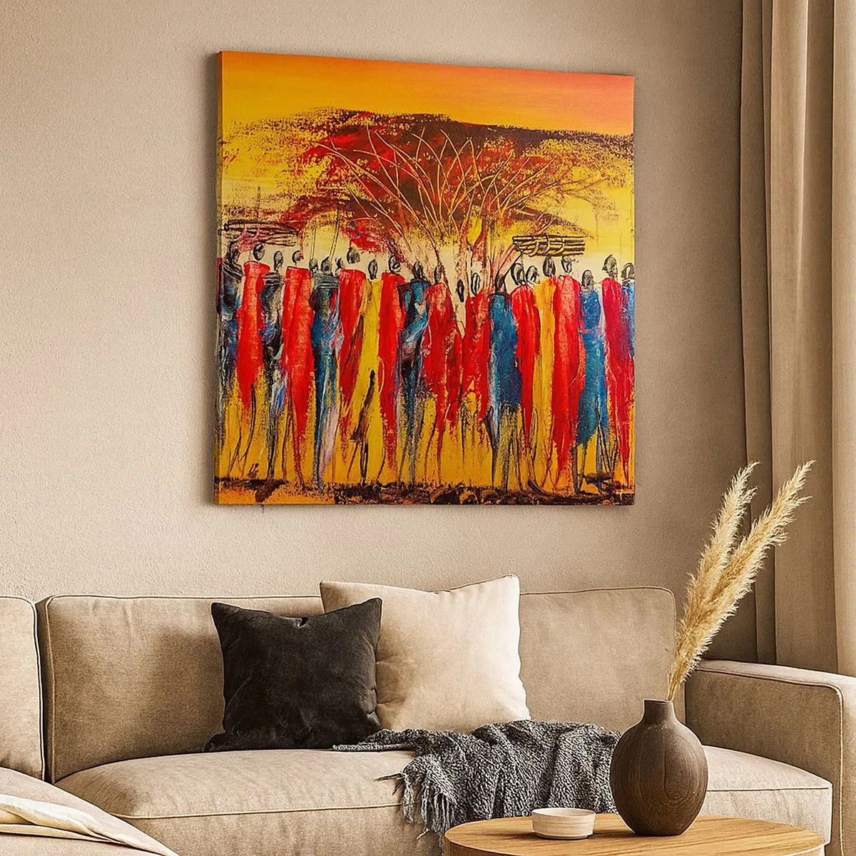 Obraz na płótnie - Tam, tam, tam tam idą - 30x30 cm