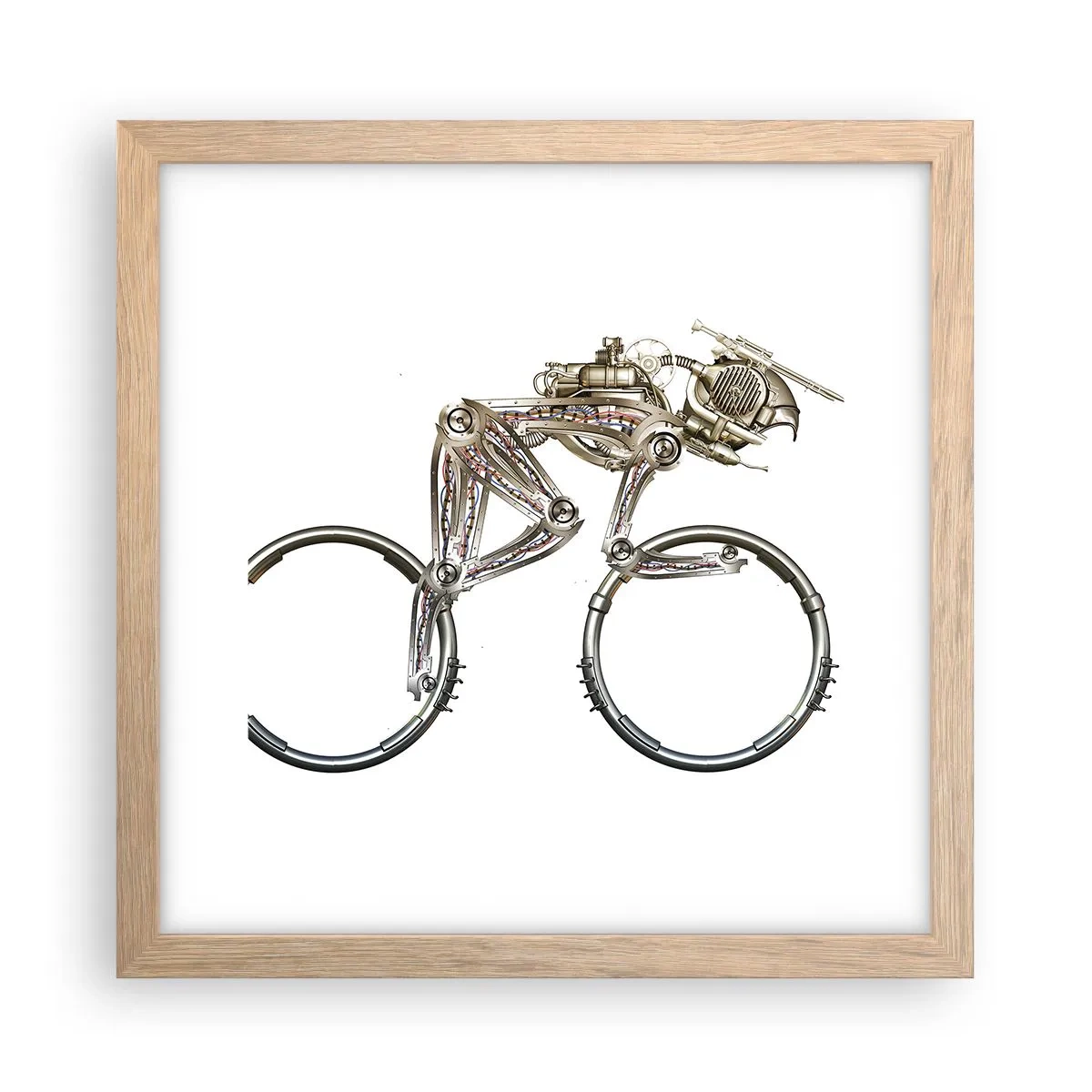 Plakat w ramie jasny dąb - Wspaniała maszyna - 30x30 cm