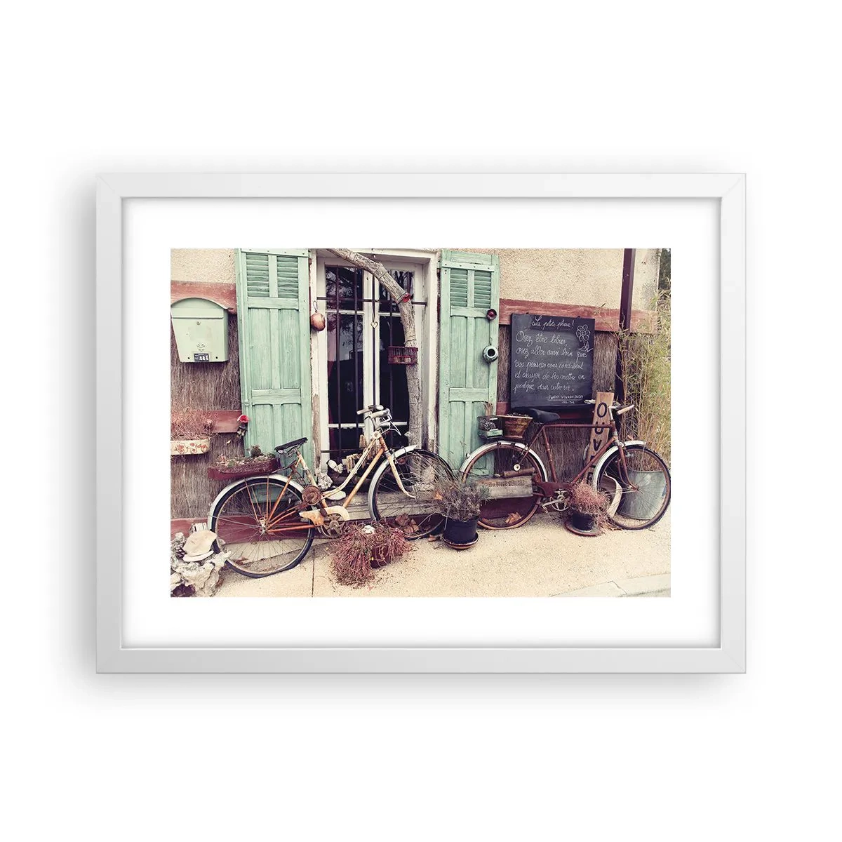 Plakat w białej ramie - Niech żyje prowincja - 40x30 cm