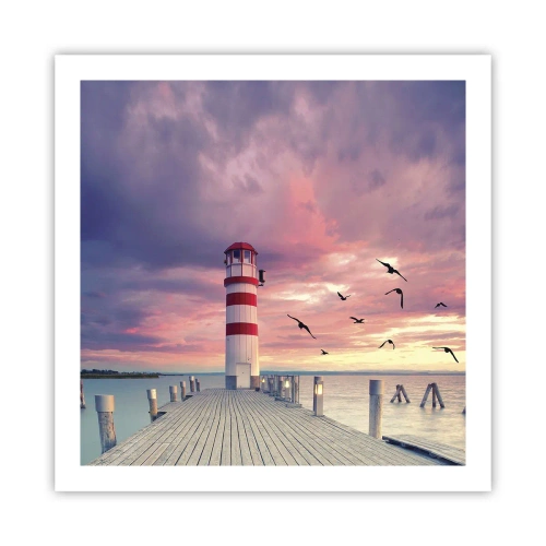 Plakat - Pora do portu - 60x60 cm