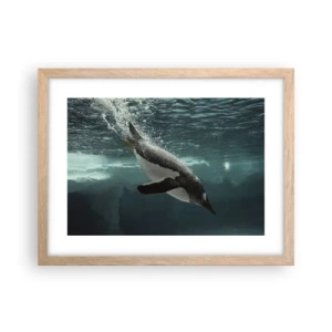 Plakat w ramie jasny dąb - Witaj w moim świecie - 40x30 cm