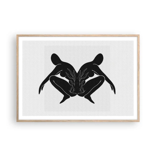 Plakat w ramie jasny dąb - Wspólna dusza - 100x70 cm