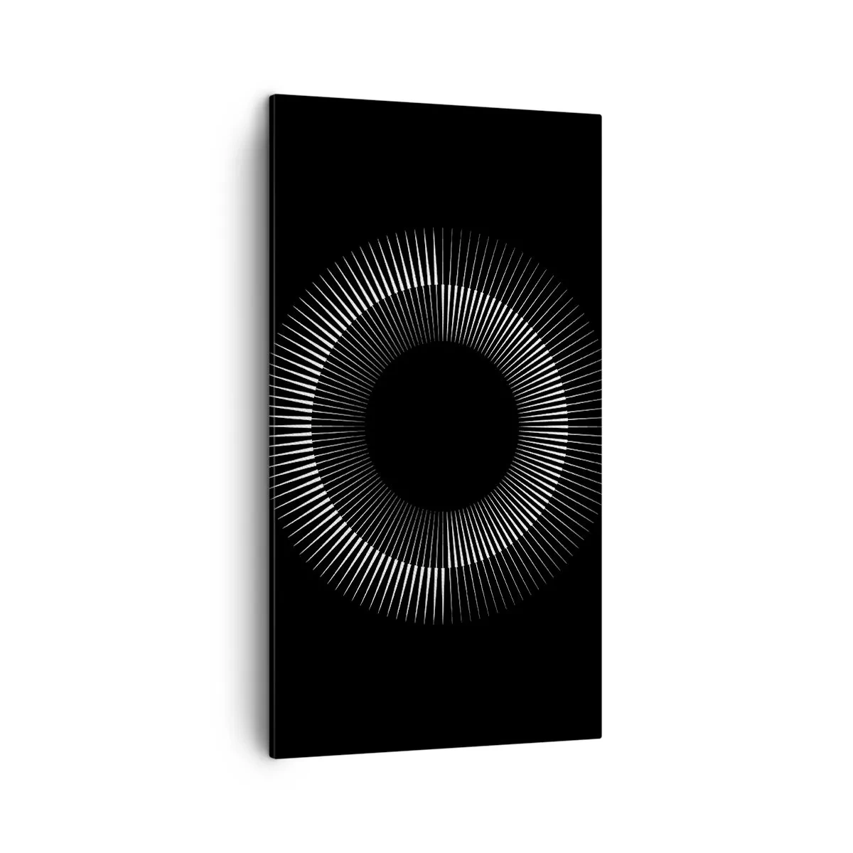 Obraz na płótnie - Czarne Słońce - 45x80 cm