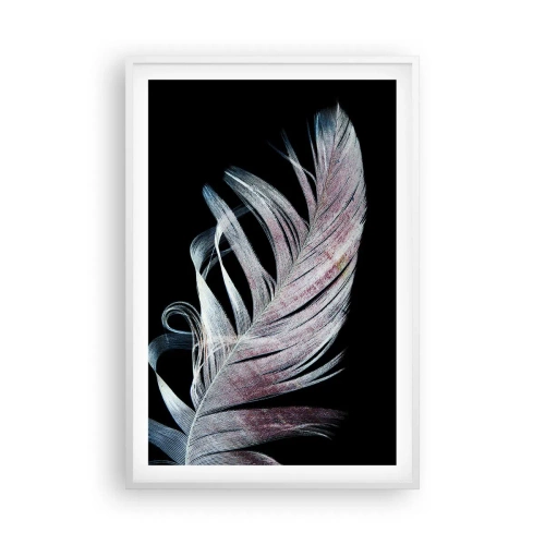 Plakat w białej ramie - Pomyśl o dotyku - 61x91 cm