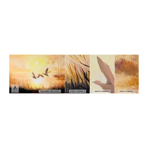 Fototapeta Próbka Premium Canvas - Początek dalekiej podróży - Natura, Dzika Kaczka, Krajobraz - 100x30 cm