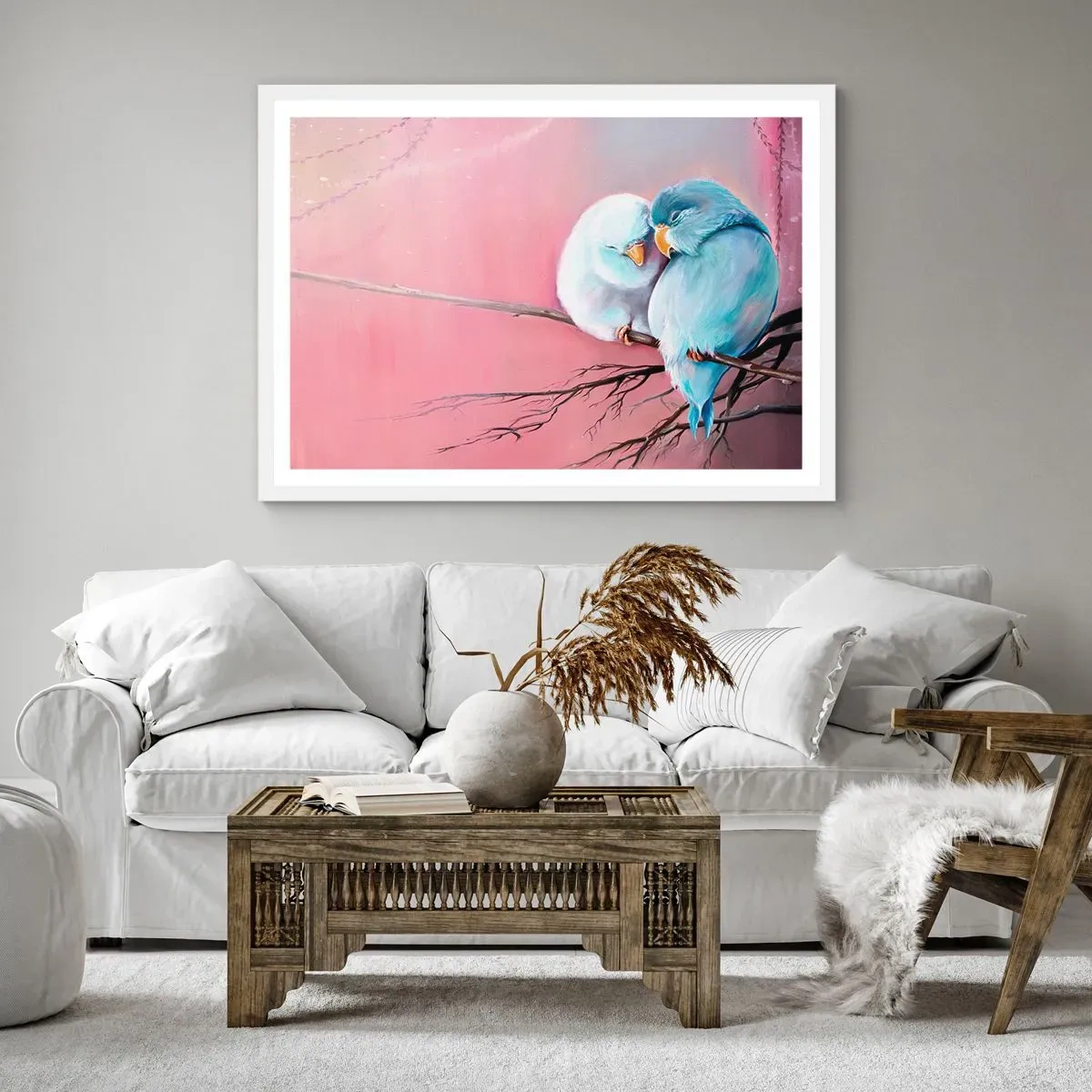 Plakat w białej ramie - Cóż tu dodać?… - 70x50 cm