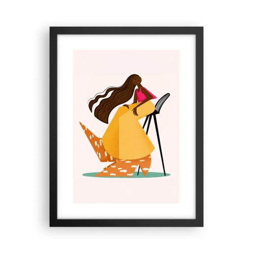 Plakat w czarnej ramie - Moda to też zabawa - 30x40 cm