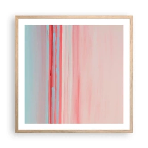 Plakat w ramie jasny dąb - Abstrakcja o świcie - 60x60 cm