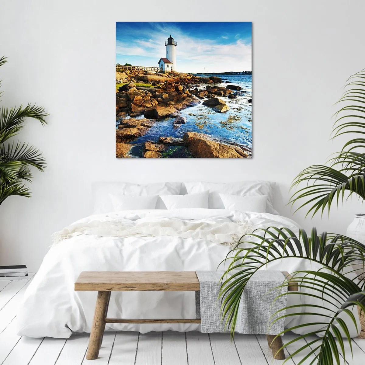 Obraz na płótnie - Wracajcie szczęśliwie, czekam - 40x40 cm