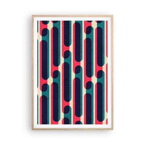 Plakat w ramie jasny dąb - W głąb i do przodu - 70x100 cm