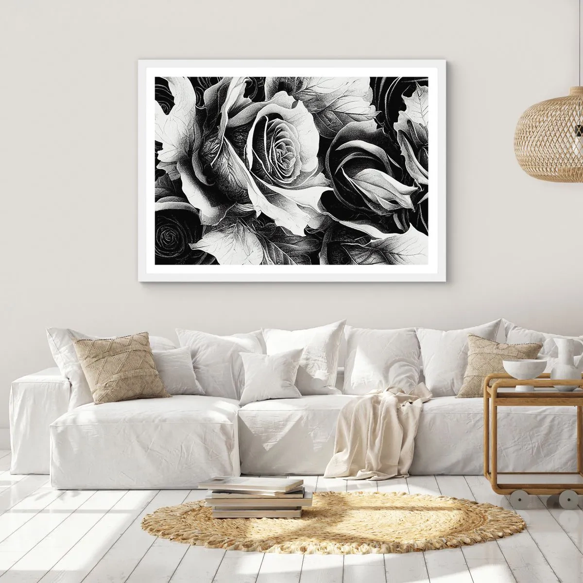 Plakat w białej ramie - Zawsze królowa - 70x50 cm