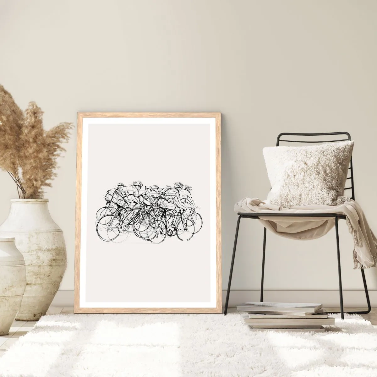Plakat w ramie jasny dąb - Wespół w zespół - 70x100 cm