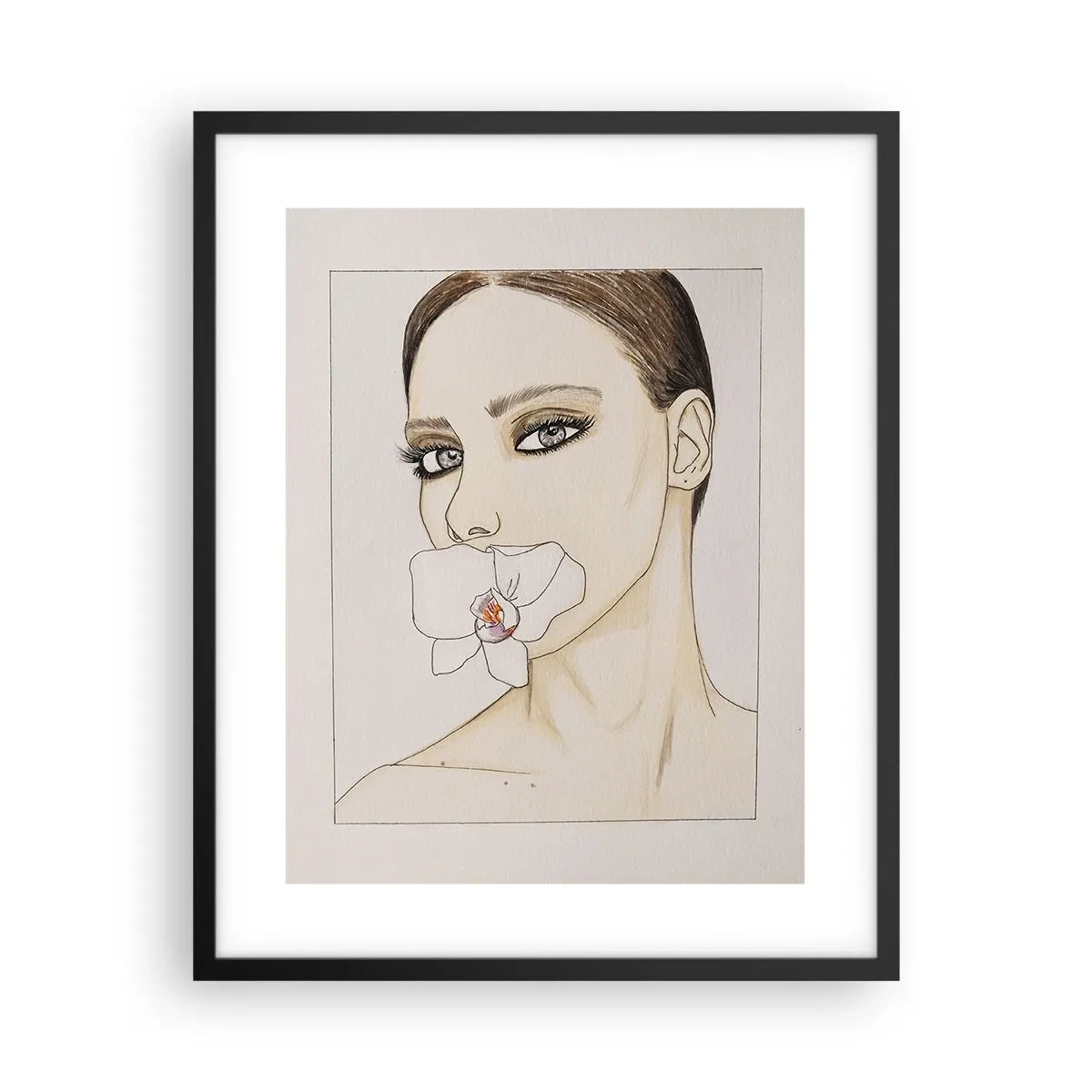 Plakat w czarnej ramie - Symbol elegancji i piękna - 40x50 cm