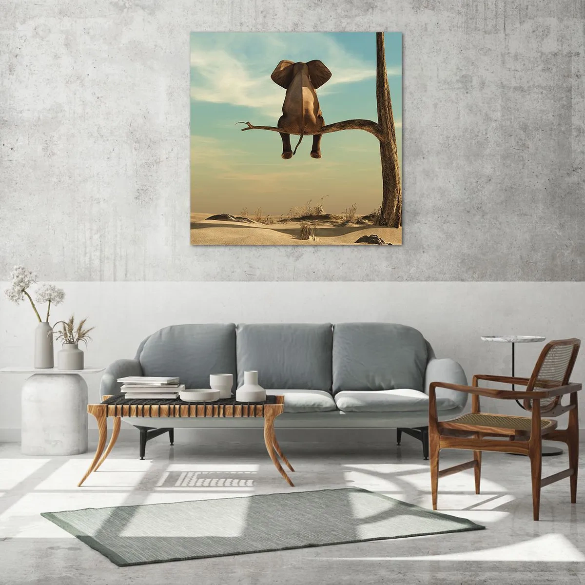 Obraz na szkle - Nowy punkt widzenia - 70x70 cm