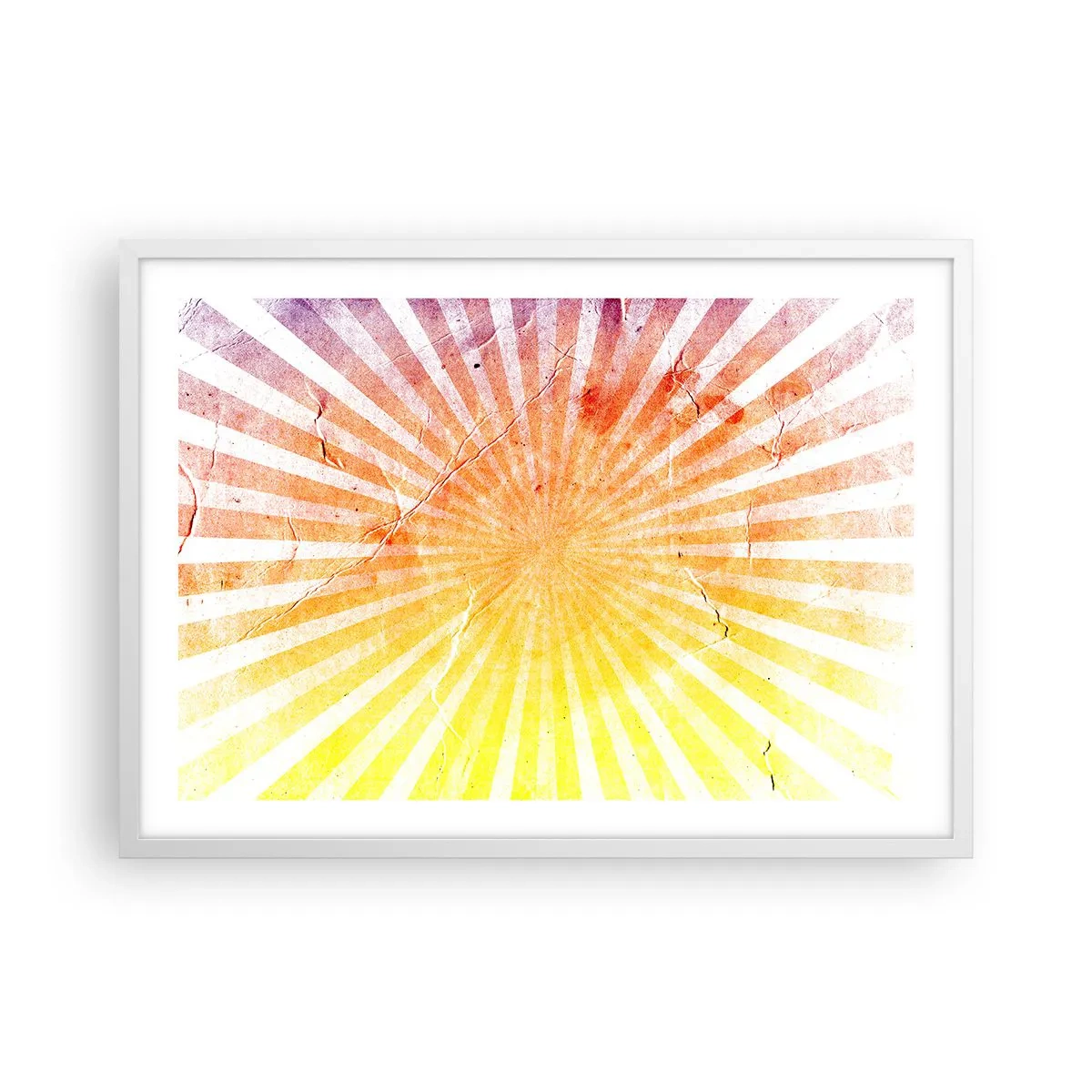 Plakat w białej ramie - Wschody i zachody - 70x50 cm