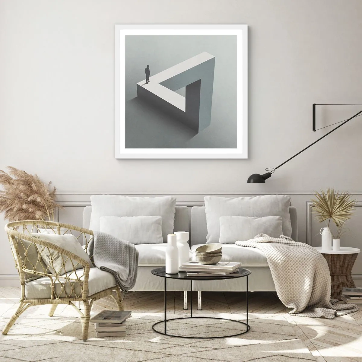 Plakat w białej ramie - A jednak możliwe - 30x30 cm