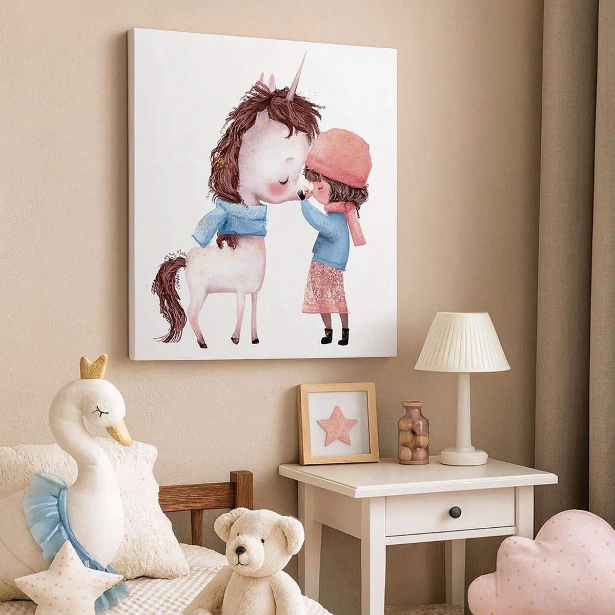 Obraz na płótnie - Zimowa opowieść - 30x30 cm