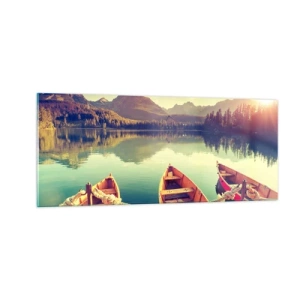 Obraz na szkle - Żyć według jej praw - 100x40 cm