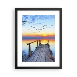 Plakat w czarnej ramie - Pora wracać… - 30x40 cm