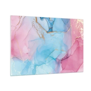 Obraz na szkle - Spotkanie i przenikanie - 100x70cm - Spotkanie i przenikanie - Nowoczesna dekoracja ścienna do salonu, kuchni i sypialni ARTTOR