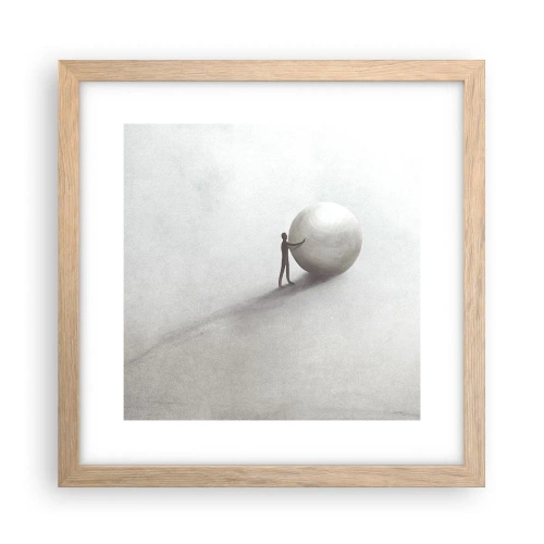Plakat w ramie jasny dąb - Gra życia - 30x30 cm
