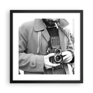 Plakat w czarnej ramie - W stylu retro - 40x40 cm