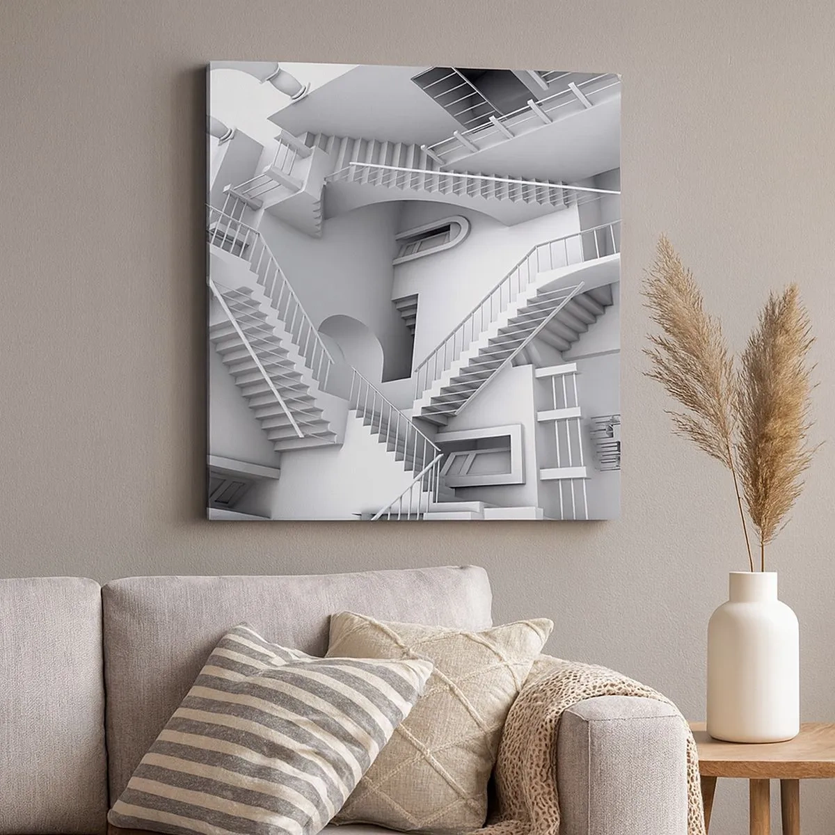 Obraz na płótnie - Paradoksy przestrzeni - 30x30 cm