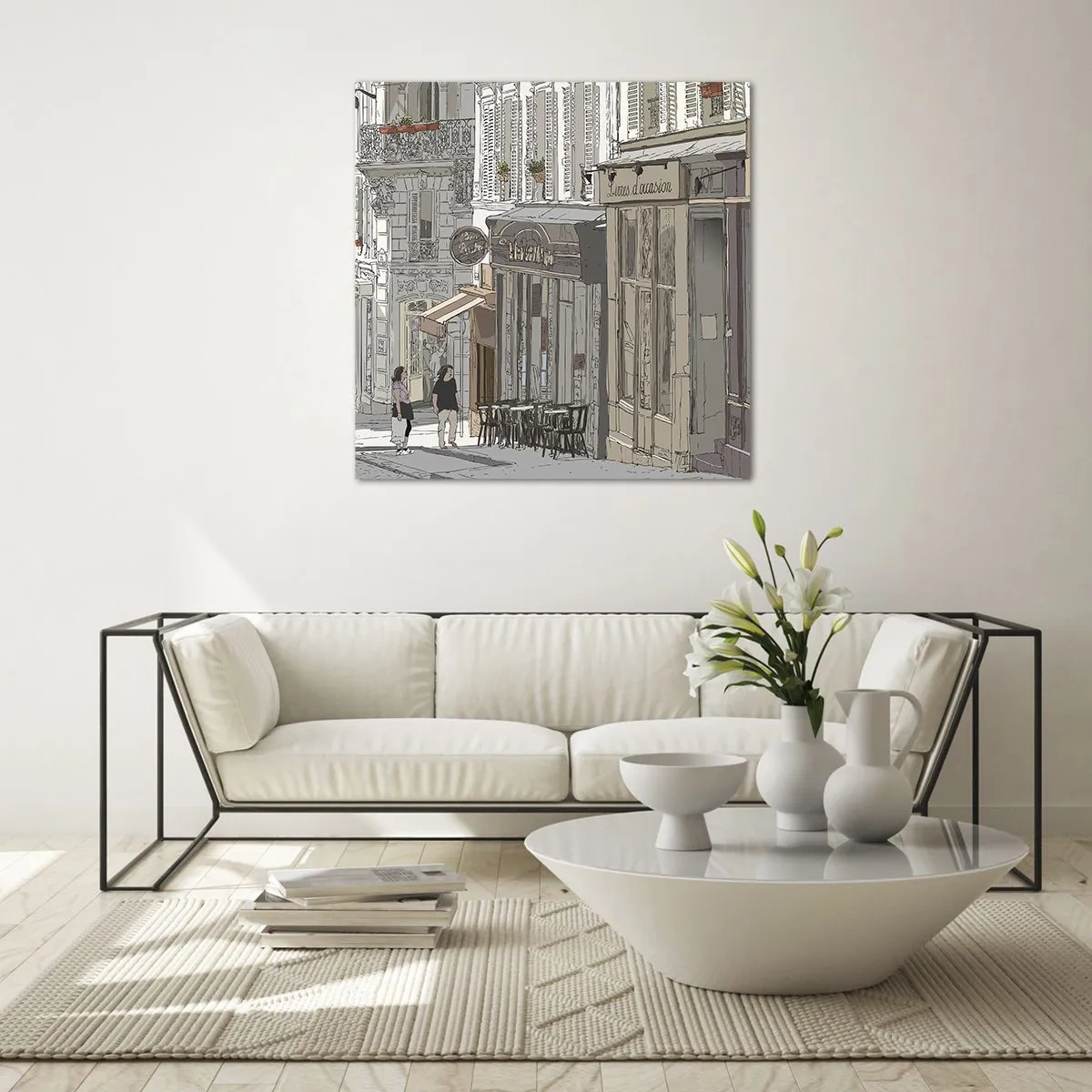 Obraz na szkle - Miejskie radości - 70x70 cm