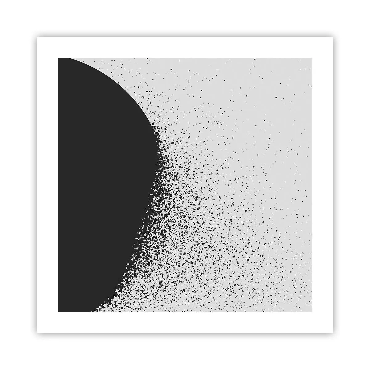 Plakat - Ruch cząsteczek - 50x50 cm